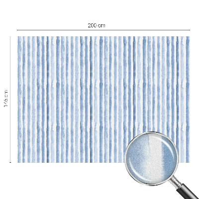 Vitrail autocollant pour fenêtre rayures bleues