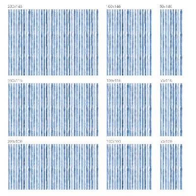 Vitrail autocollant pour fenêtre rayures bleues