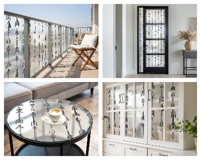 Film occultant pour fenêtre Flèches géométriques