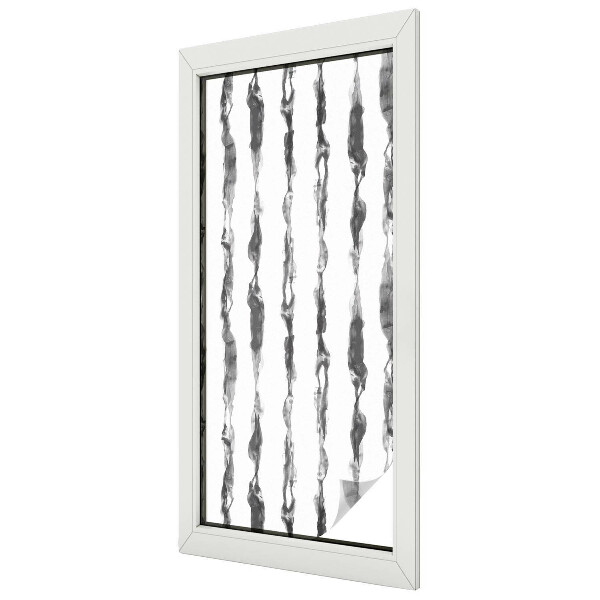 Film occultant fenêtre effet vitrail Lignes abstraites