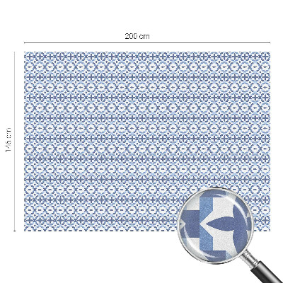 Vitrail autocollant pour fenêtre Mosaïque bleue