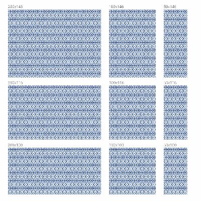 Vitrail autocollant pour fenêtre Mosaïque bleue