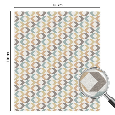 Film fenêtre décoratif occultant vitrail Losanges géométriques