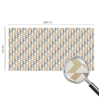 Film fenêtre décoratif occultant vitrail Losanges géométriques