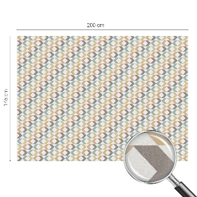 Film fenêtre décoratif occultant vitrail Losanges géométriques