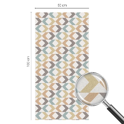 Film fenêtre décoratif occultant vitrail Losanges géométriques