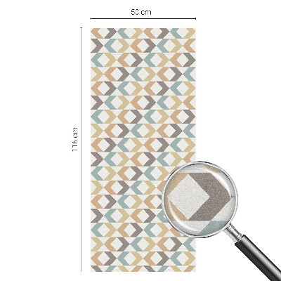 Film fenêtre décoratif occultant vitrail Losanges géométriques