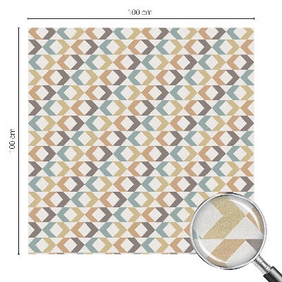 Film fenêtre décoratif occultant vitrail Losanges géométriques