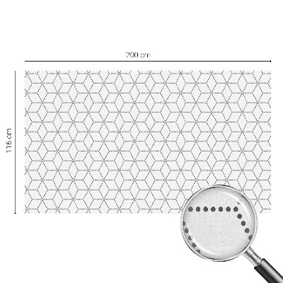 Film occultant fenêtre effet vitrail Losanges pointillés