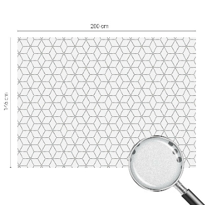 Film occultant fenêtre effet vitrail Losanges pointillés