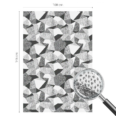 Vitrail autocollant pour fenêtre figures géométriques