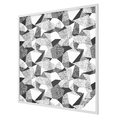 Vitrail autocollant pour fenêtre figures géométriques