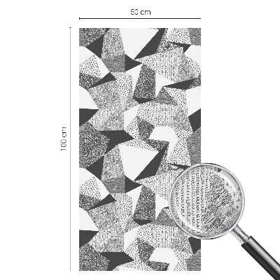Vitrail autocollant pour fenêtre figures géométriques