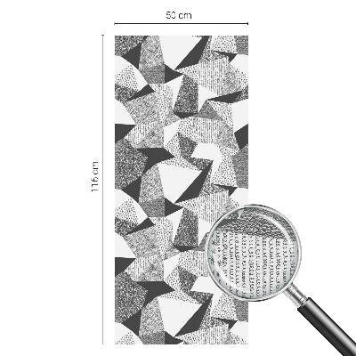 Vitrail autocollant pour fenêtre figures géométriques