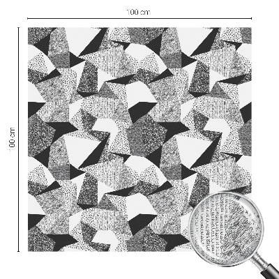 Vitrail autocollant pour fenêtre figures géométriques