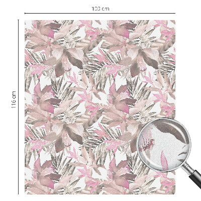 Autocollant pour vitrage fleurs pastel