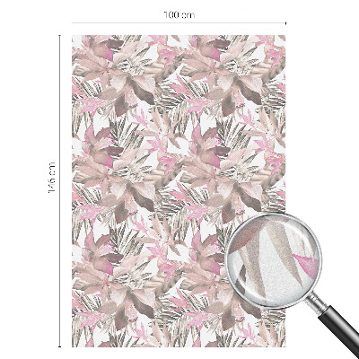 Autocollant pour vitrage fleurs pastel