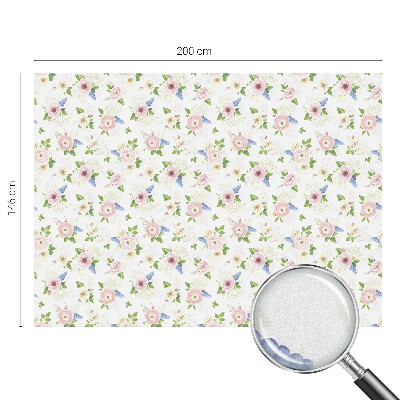 Film fenêtre décoratif occultant vitrail Motif floral