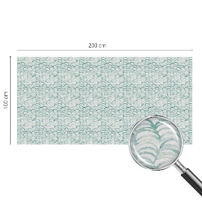 Vitrail autocollant pour fenêtre Vague verte