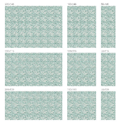 Vitrail autocollant pour fenêtre Vague verte