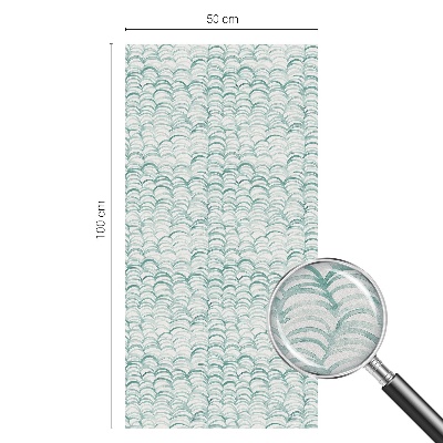 Vitrail autocollant pour fenêtre Vague verte