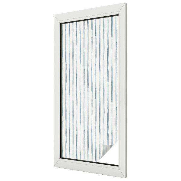 Film occultant fenêtre effet vitrail rayures verticales