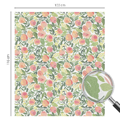 Film occultant fenêtre effet vitrail Modèle de fruit