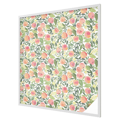 Film occultant fenêtre effet vitrail Modèle de fruit