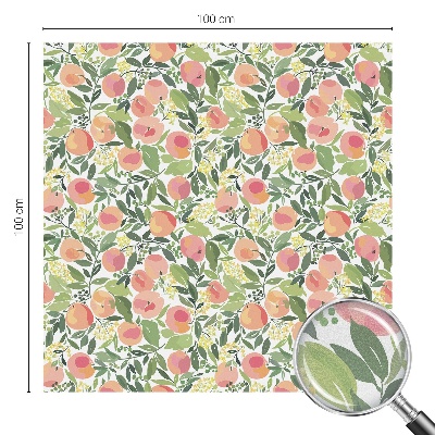 Film occultant fenêtre effet vitrail Modèle de fruit