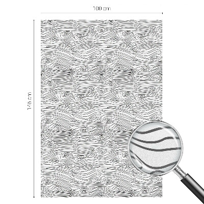 Film fenêtre décoratif occultant vitrail Lignes de bois