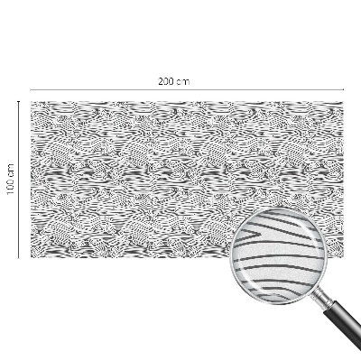 Film fenêtre décoratif occultant vitrail Lignes de bois