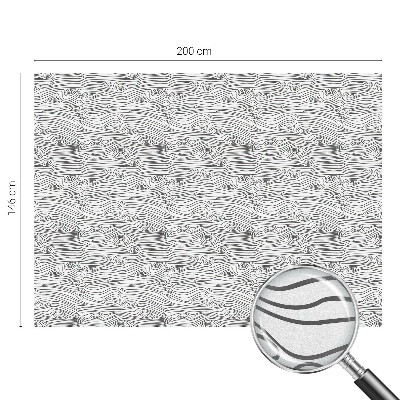 Film fenêtre décoratif occultant vitrail Lignes de bois