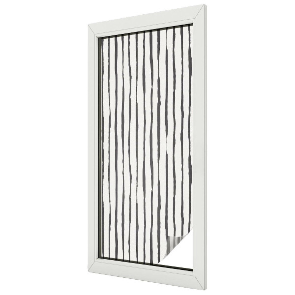 Film occultant fenêtre effet vitrail rayures verticales