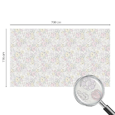 Vitrail autocollant pour fenêtre Motif floral