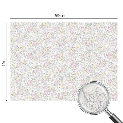 Vitrail autocollant pour fenêtre Motif floral