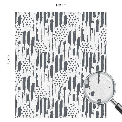 Film fenêtre décoratif occultant vitrail Rayures et pois