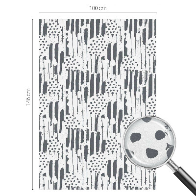 Film fenêtre décoratif occultant vitrail Rayures et pois