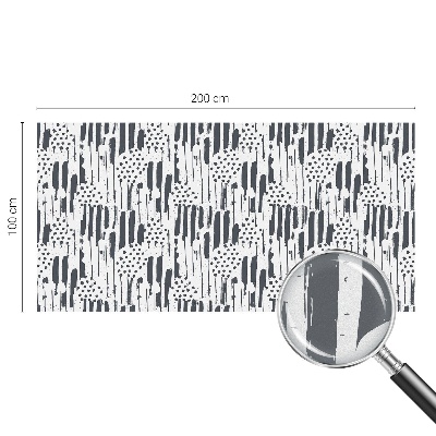 Film fenêtre décoratif occultant vitrail Rayures et pois