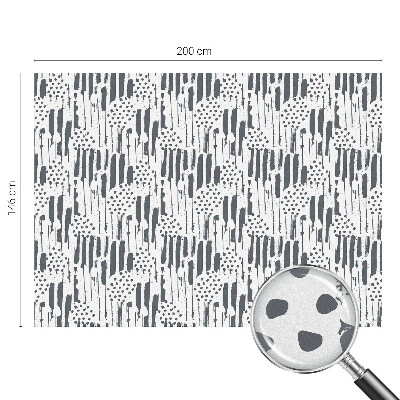 Film fenêtre décoratif occultant vitrail Rayures et pois