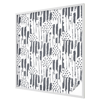 Film fenêtre décoratif occultant vitrail Rayures et pois