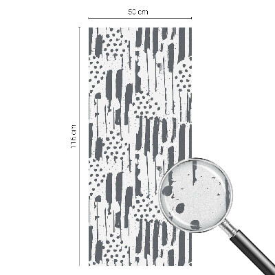 Film fenêtre décoratif occultant vitrail Rayures et pois