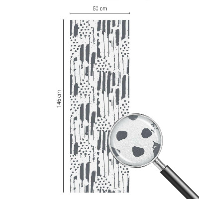 Film fenêtre décoratif occultant vitrail Rayures et pois