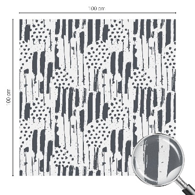 Film fenêtre décoratif occultant vitrail Rayures et pois