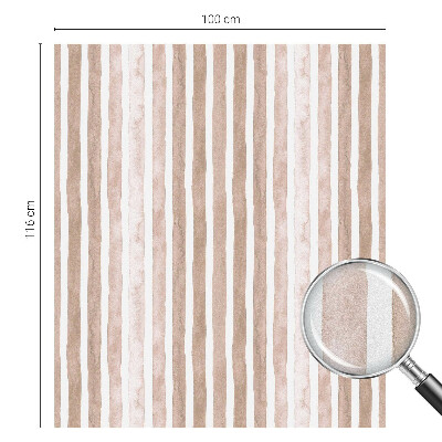 Film occultant fenêtre effet vitrail ceintures marron