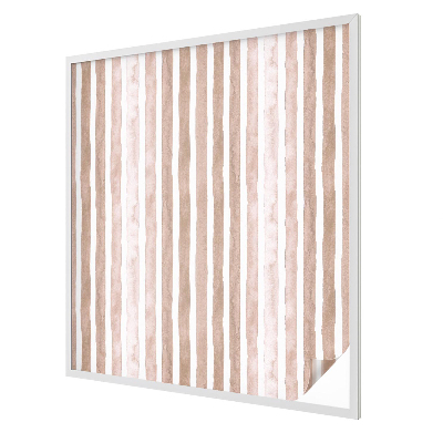 Film occultant fenêtre effet vitrail ceintures marron