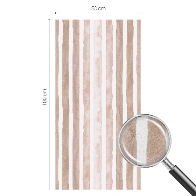 Film occultant fenêtre effet vitrail ceintures marron