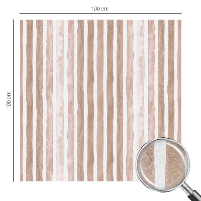 Film occultant fenêtre effet vitrail ceintures marron