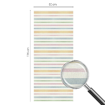 Autocollant pour vitrage rayures pastel