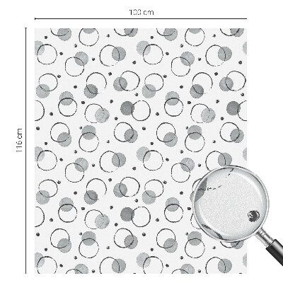 Vitrail autocollant pour fenêtre Roues grises