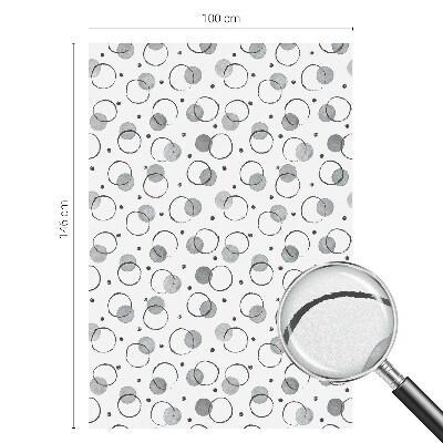 Vitrail autocollant pour fenêtre Roues grises